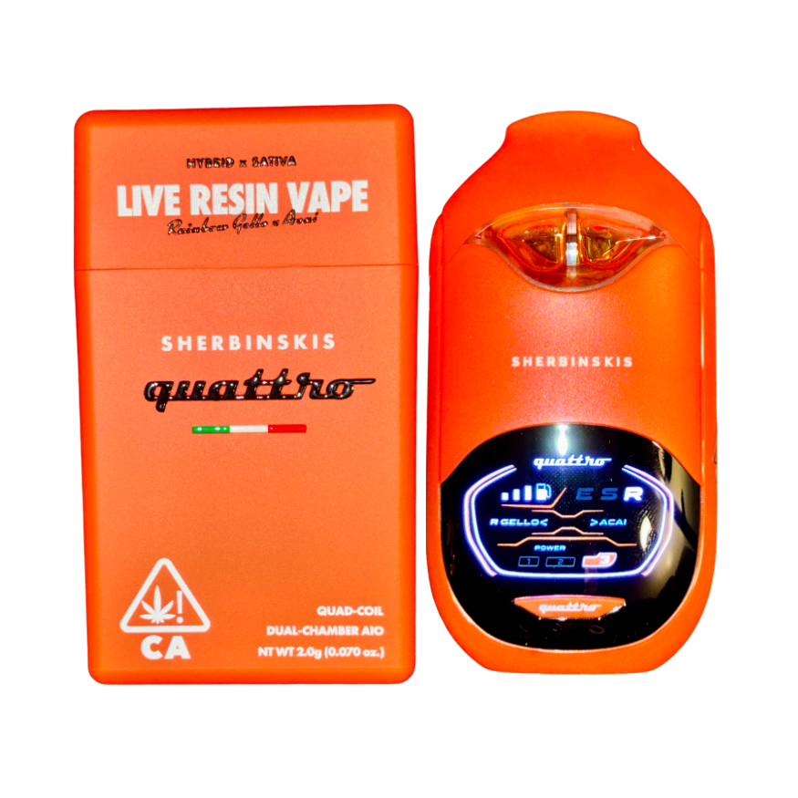 SHERBINSKIS QUATTRO 2G LIVE RESIN DISPOSABLE