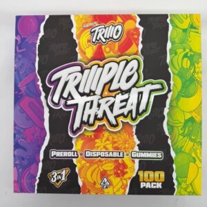 TRIPLE THREAT 2G DUAL DISPOSABLE by TRIO W/GUMMIES + PREROLL