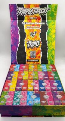 TRIPLE THREAT 2G DUAL DISPOSABLE by TRIO W/GUMMIES + PREROLL