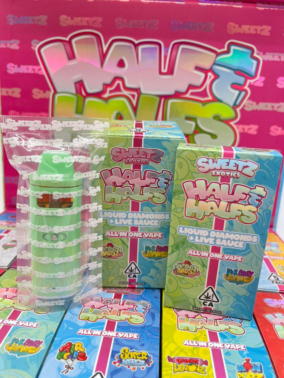 Sweetz Exotics half & halfs 2g disposable