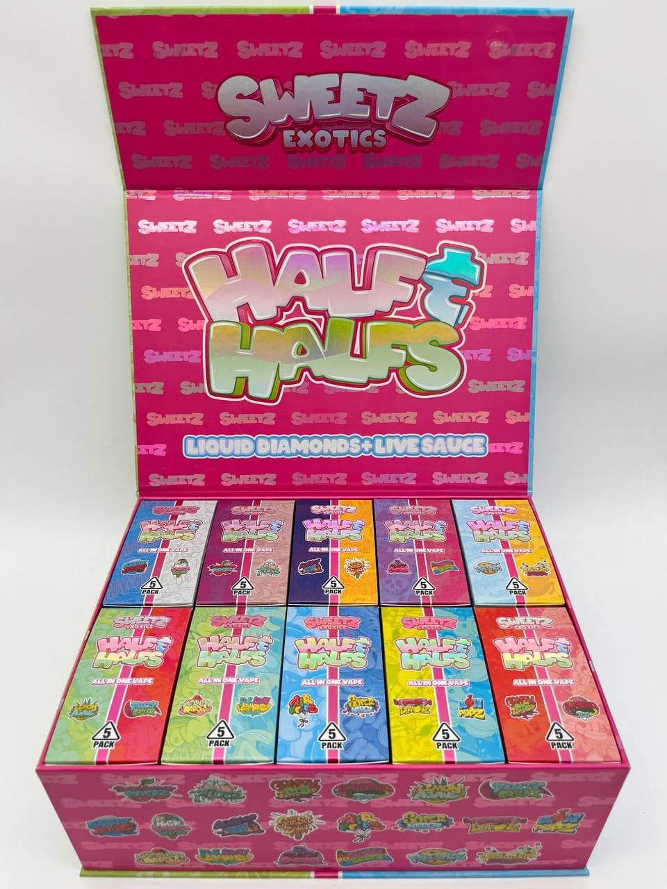 Sweetz Exotics 2g dual chamber liquid diamonds + live sauce disposable