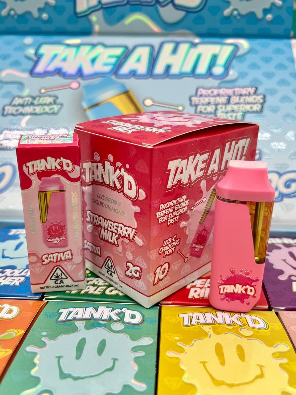 TANK’D 2g live resin + liquid diamonds disposable