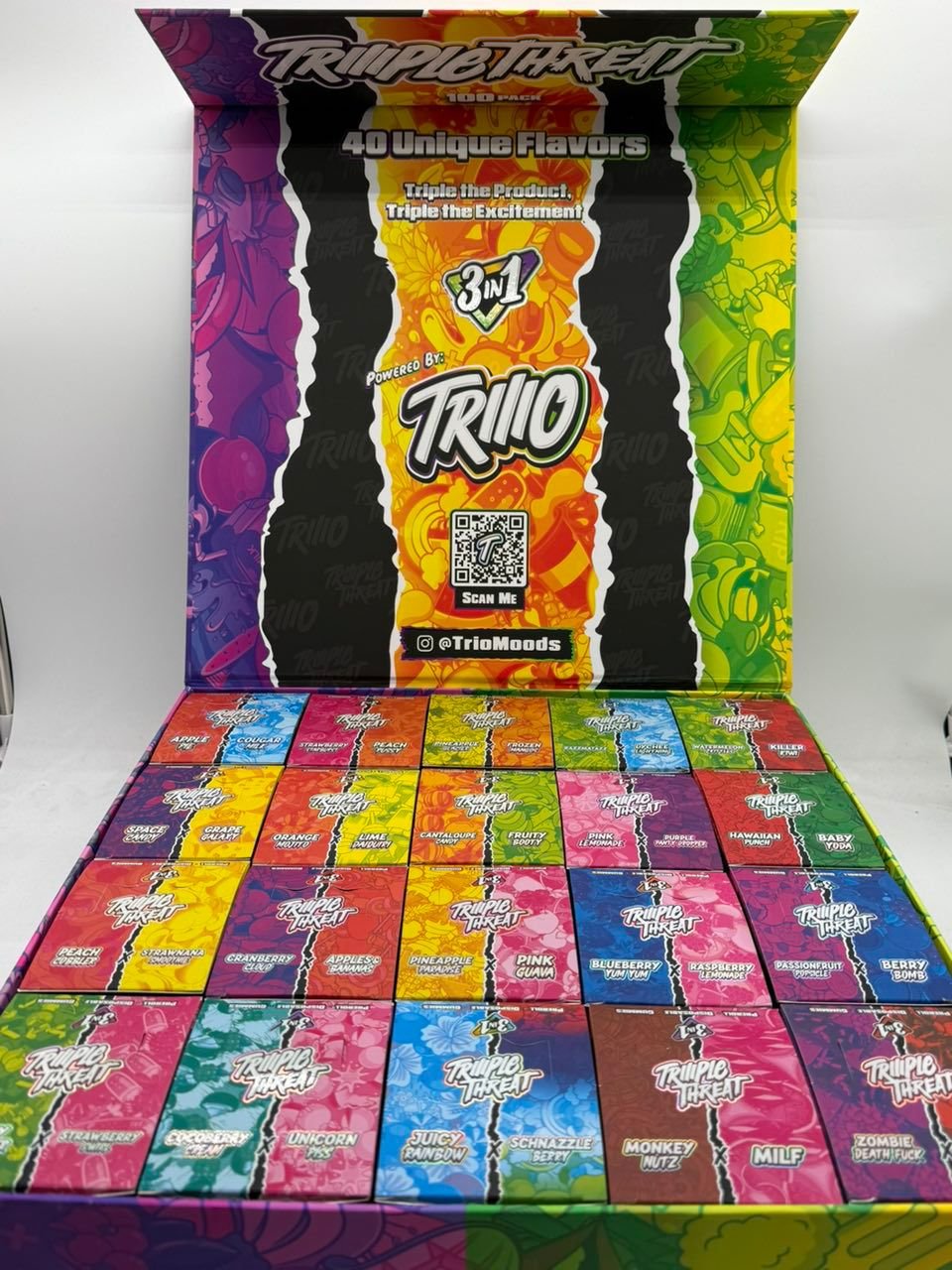 Triio Triiiple Threat Disposable 2G + 1G Pre-Roll + 300 MG gummies - Image 9