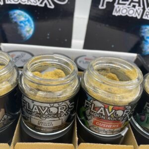 Alternative view of Flavors Moon Rocks Rx Exotic Strain