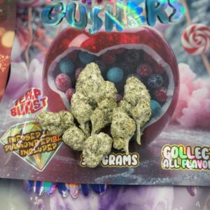 Za Burst QP Box Snowcap 8ths With Gummies